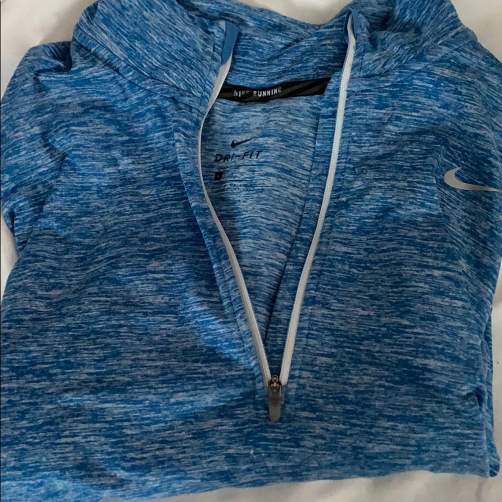 Light Blue Nike Running Quarter Zip